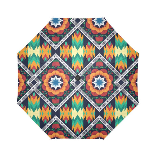 African Kente Automatic Foldable Umbrella