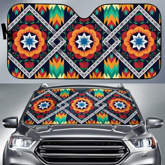 African Kente Car Sun Shade-JorJune