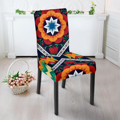 African Kente Dining Chair Slipcover-JORJUNE.COM