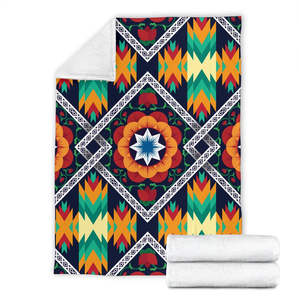 African Kente Fleece Blanket