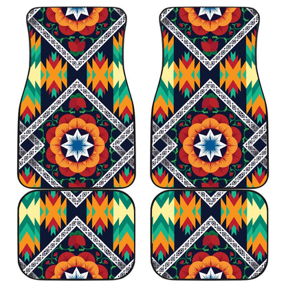 African Kente Front and Back Car Floor Mats