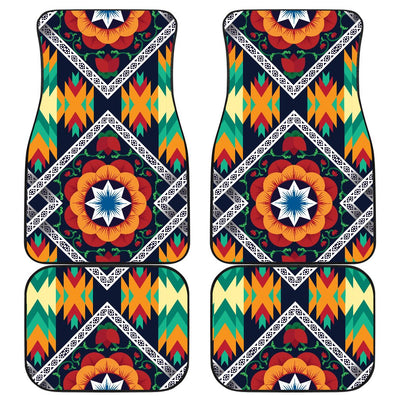 African Kente Front and Back Car Floor Mats