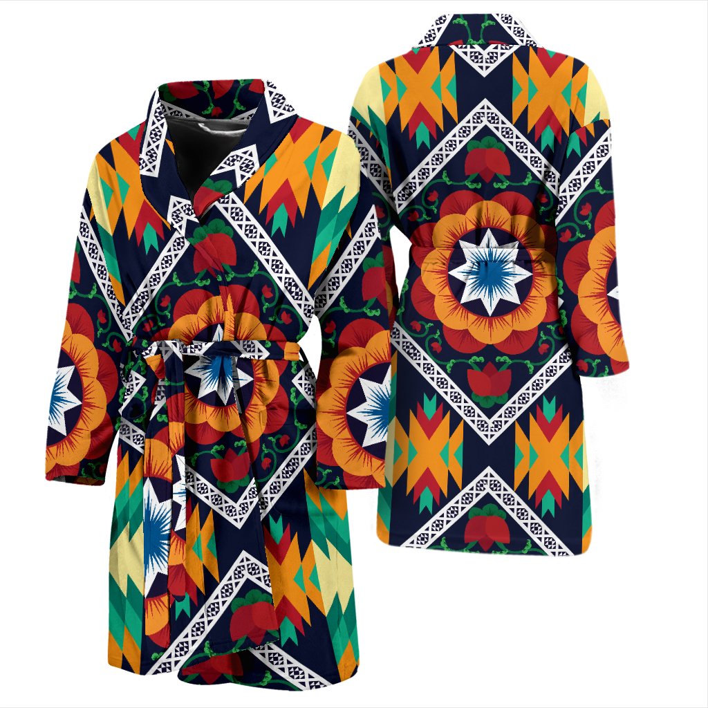 African Kente Men Bath Robe
