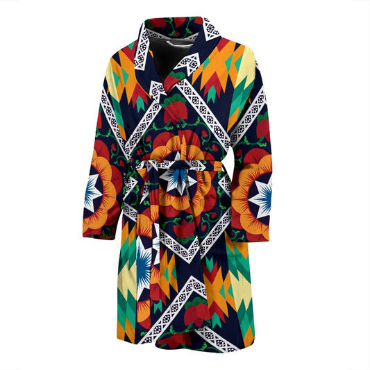 African Kente Men Bath Robe
