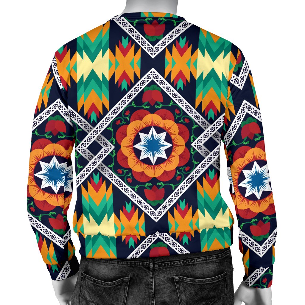 African Kente Men Crewneck Sweatshirt