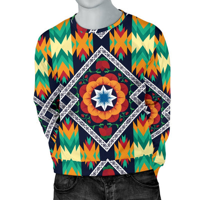 African Kente Men Crewneck Sweatshirt