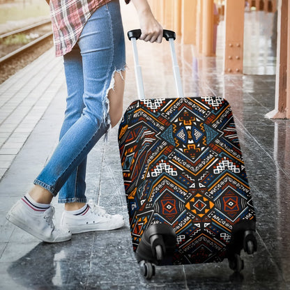 African Kente Print Luggage Cover Protector