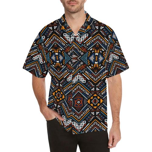 African Kente Print Men Hawaiian Shirt