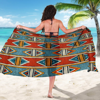 African Kente Print Beach Sarong Pareo Wrap