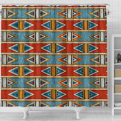 African Kente Print Shower Curtain