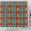 African Kente Print Shower Curtain