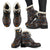 African Kente Print v2 Faux Fur Leather Boots