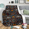 African Kente Print V2 Fleece Blanket