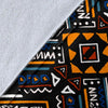 African Kente Print V2 Fleece Blanket