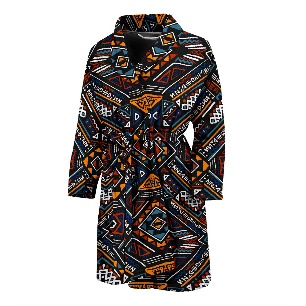 African Kente Print V2 Men Bath Robe