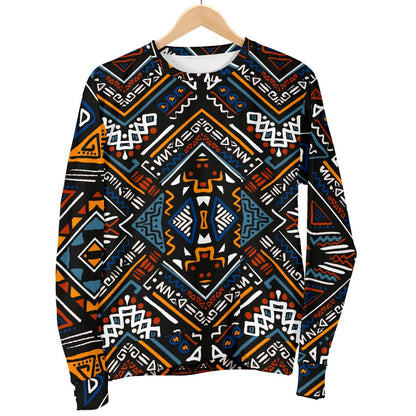 African Kente Print v2 Men Crewneck Sweatshirt