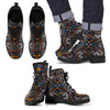 African Kente Print v2 Men Leather Boots