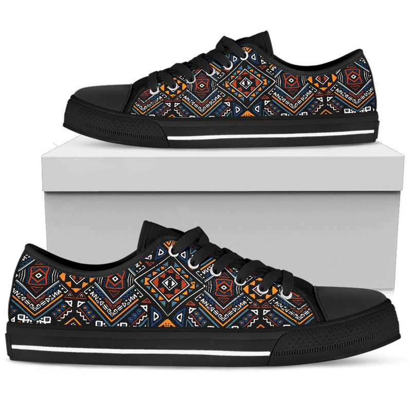 African Kente Print v2 Men Low Top Shoes