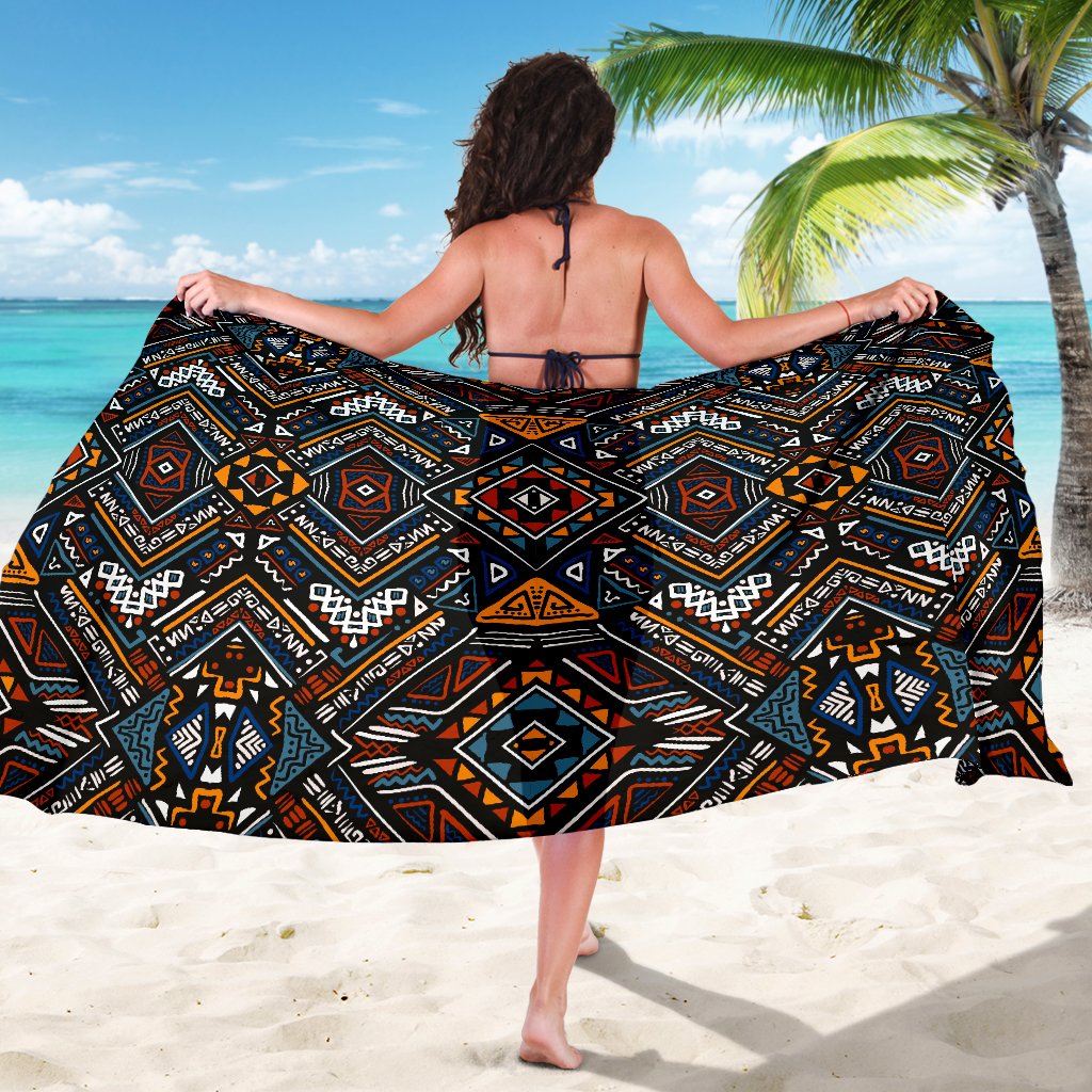 African Kente Print V2 Sarong Pareo Wrap
