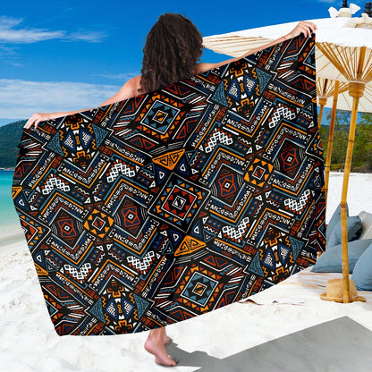African Kente Print V2 Sarong Pareo Wrap