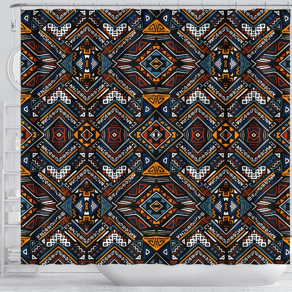 African Kente Print v2 Shower Curtain