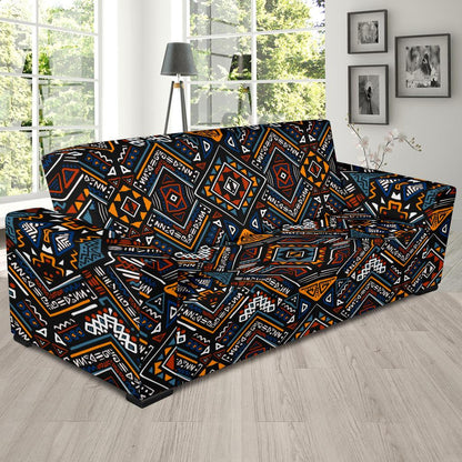 African Kente Print v2 Sofa Slipcover-JORJUNE.COM