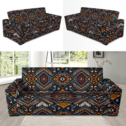 African Kente Print v2 Sofa Slipcover-JORJUNE.COM