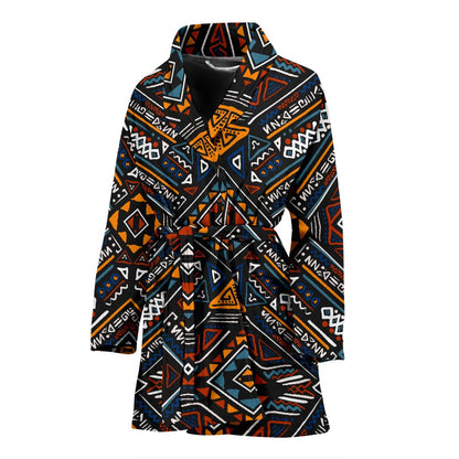African Kente Print v2 Women Bath Robe