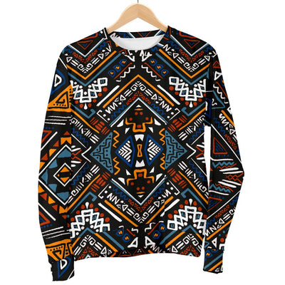 African Kente Print v2 Women Crewneck Sweatshirt