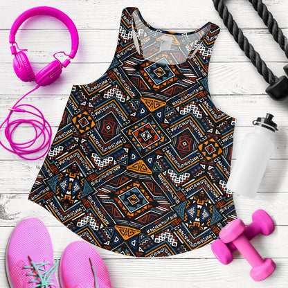African Kente Print v2 Women Racerback Tank Top