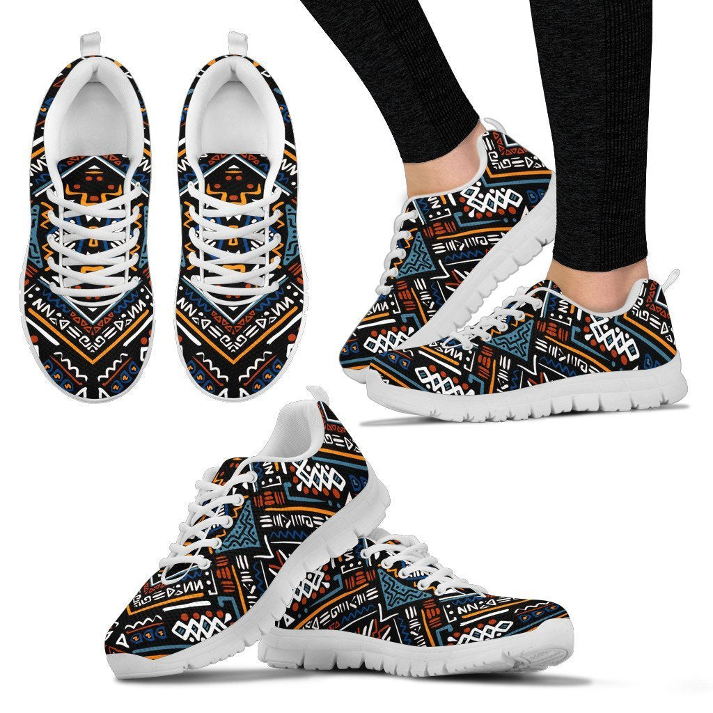 African Kente Print Women Sneakers