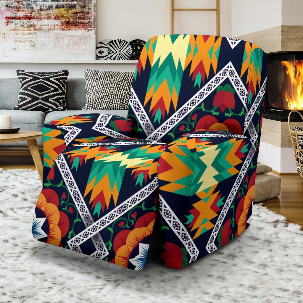 African Kente Recliner Slipcover-JORJUNE.COM