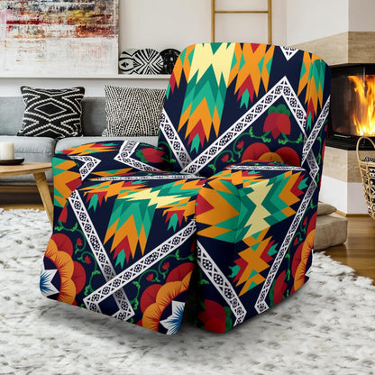 African Kente Recliner Slipcover-JORJUNE.COM