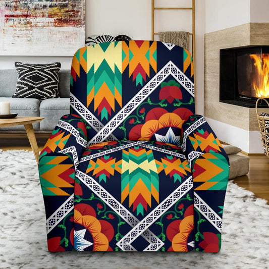 African Kente Recliner Slipcover-JORJUNE.COM