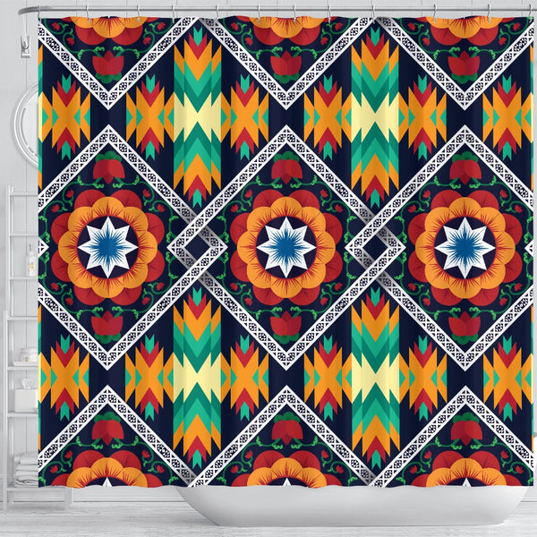 African Kente Shower Curtain JorJune