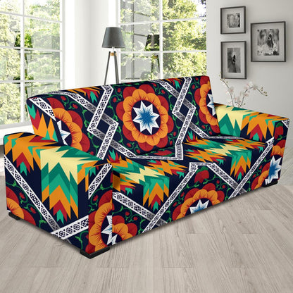 African Kente Sofa Slipcover-JORJUNE.COM