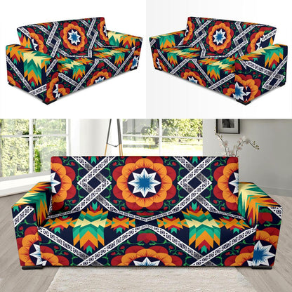 African Kente Sofa Slipcover-JORJUNE.COM