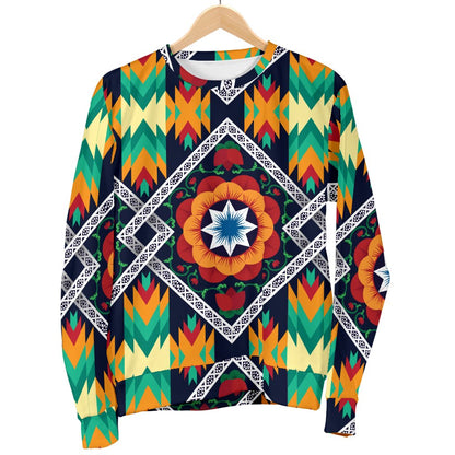 African Kente Women Crewneck Sweatshirt