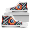 African Kente Women High Top Shoes