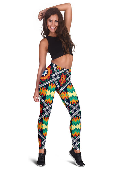 African Kente Women Leggings