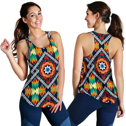 African Kente Women Racerback Tank Top