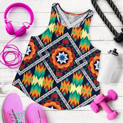 African Kente Women Racerback Tank Top