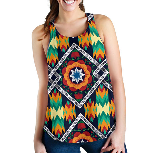 African Kente Women Racerback Tank Top