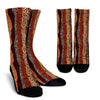 African Pattern Print Crew Socks