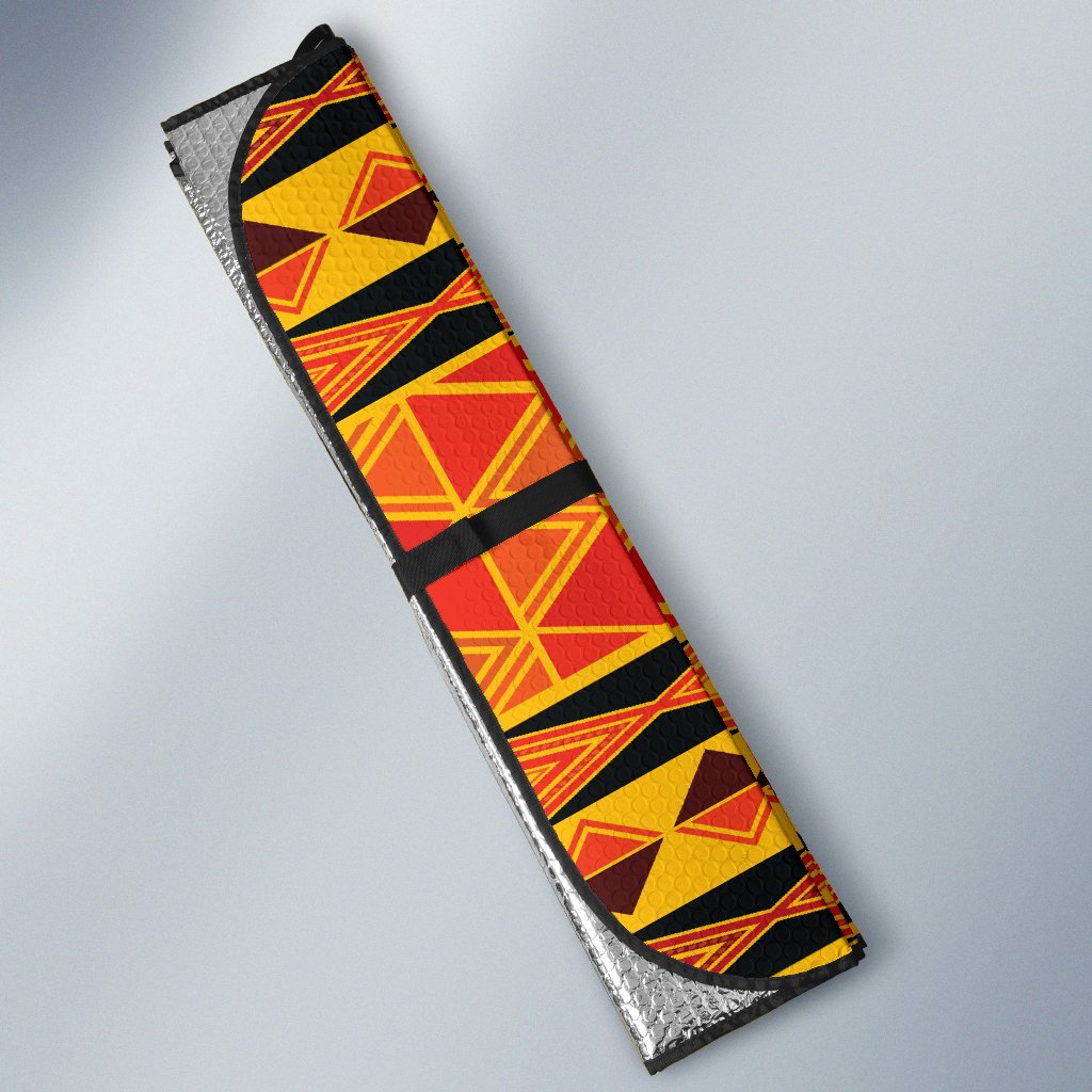 African Pattern Print Design 01 Car Sun Shade-JORJUNE.COM