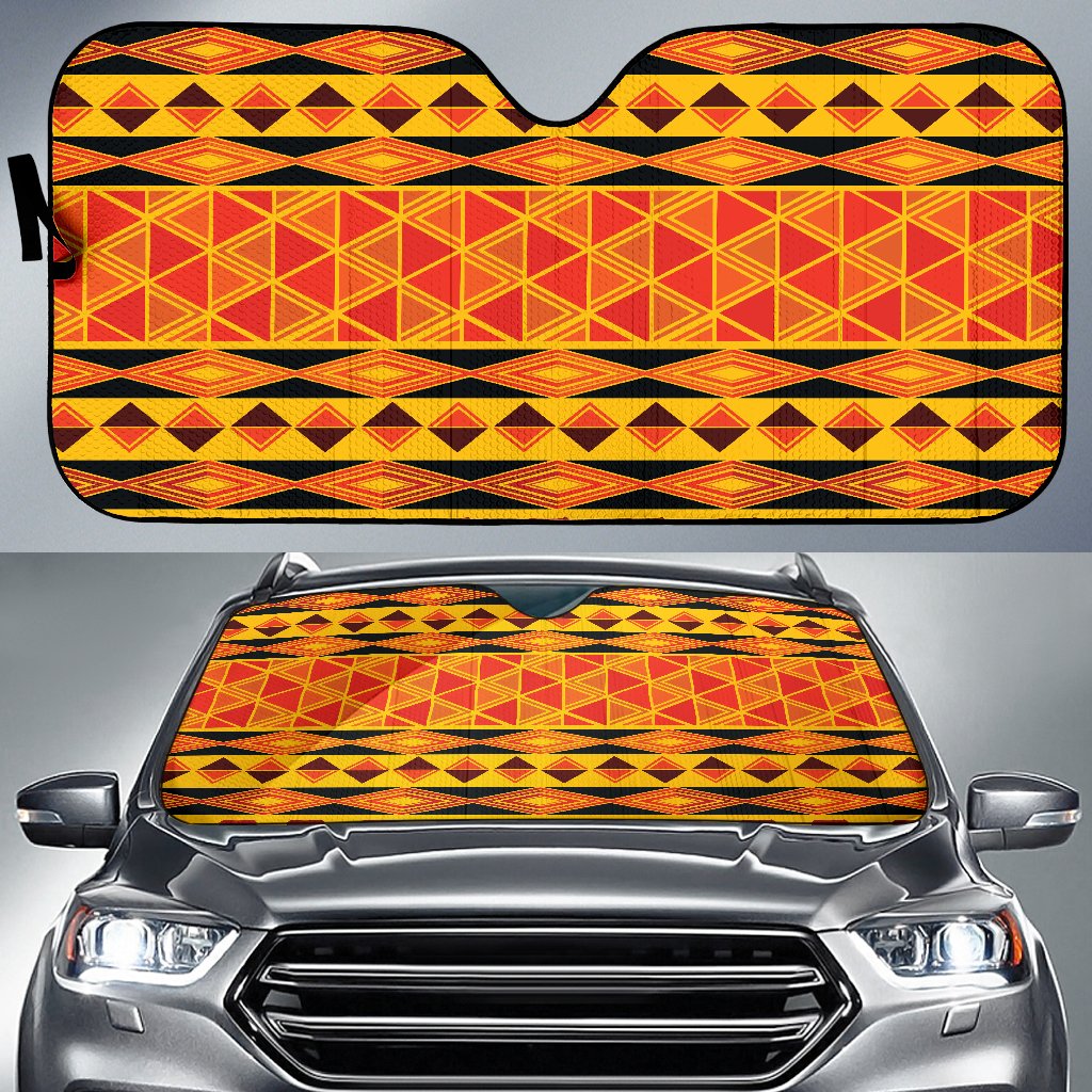 African Pattern Print Design 01 Car Sun Shade-JORJUNE.COM