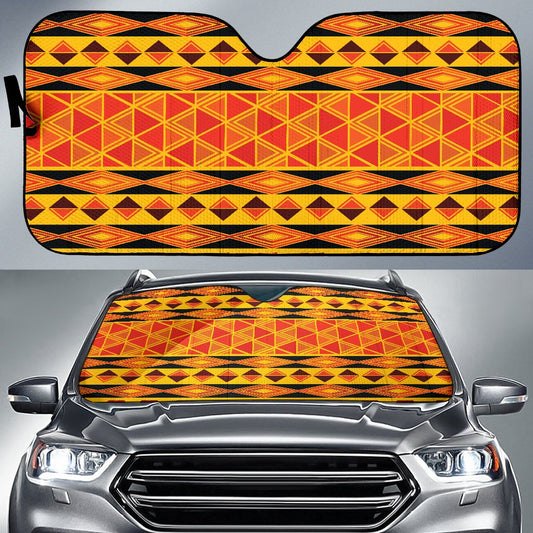African Pattern Print Design 01 Car Sun Shade-JORJUNE.COM