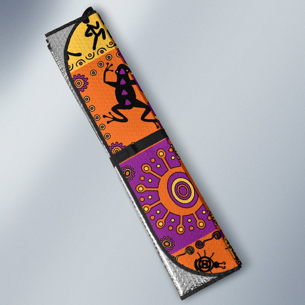 African Pattern Print Design 02 Car Sun Shade-JORJUNE.COM