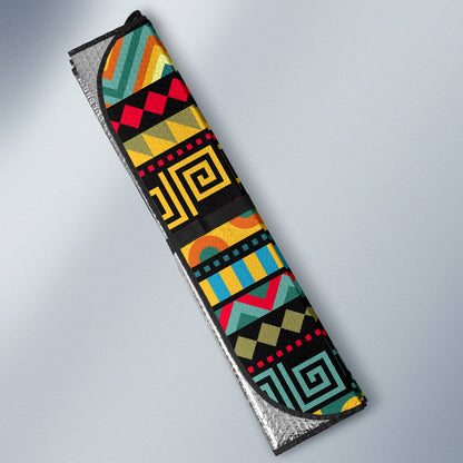 African Pattern Print Design 03 Car Sun Shade-JORJUNE.COM