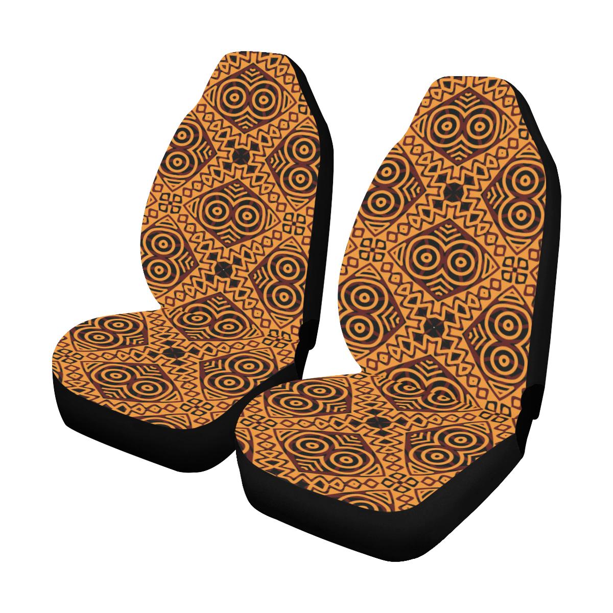 African Pattern Print Design 05 Car Seat Covers (Set of 2)-JORJUNE.COM